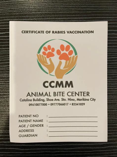 Photos of CCMM Animal Bite Center in San Mateo, Rizal .